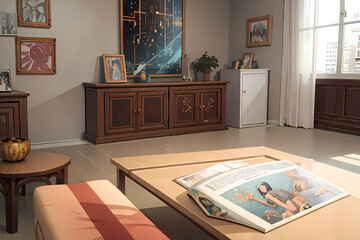 modern living room, Generative AI