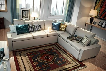 modern living room, Generative AI