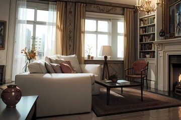 modern living room, Generative AI