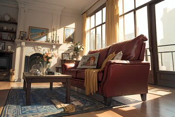 modern living room, Generative AI