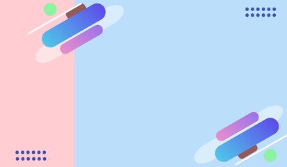 Colorful elements Abstract background design with colorful shape for banner template presentation and promotion