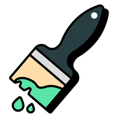      Vector design of paint brush icon