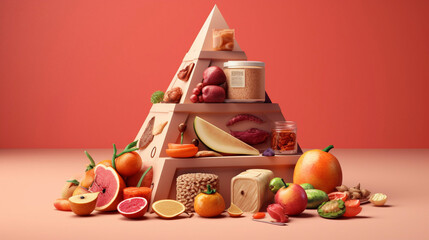 三角形とフルーツ　triangle and fruit　|　Generative AI	
