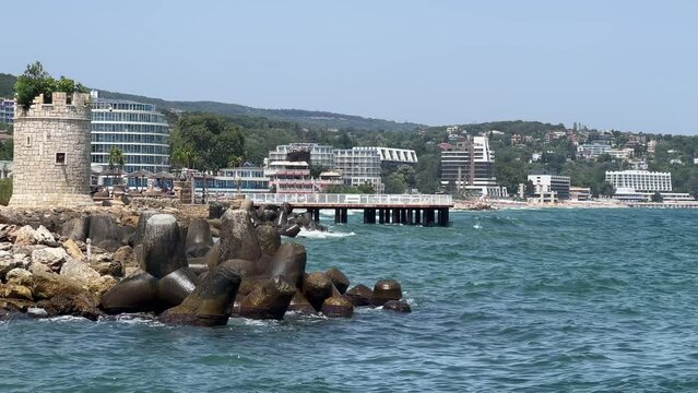 Beach at Saint Konstantine and Elena near Varna, Bulgaria