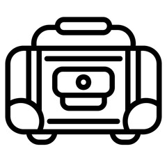  Sport bag outline icon