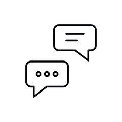 Comunication icon vector stock illustration.