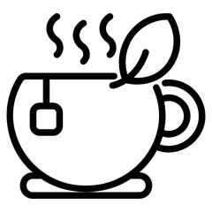  Tea outline icon