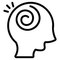  Mental health outline icon