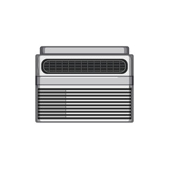 wind air conditioner cartoon. flow heat, control remote, condition split wind air conditioner sign. isolated symbol vector illustration
