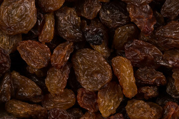Sweet raisins background