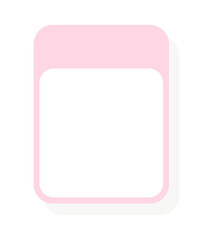 Różowa kwadratowa ramka tekstowa  © Monika Janiak-Klicha