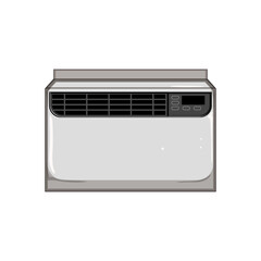 control air conditioner cartoon. remote condition, split home, hot house control air conditioner sign. isolated symbol vector illustration