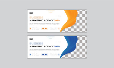 Creative corporate business marketing social media facebook cover banner post template