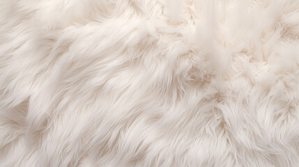 White wool with white top texture background, light natural sheep wool, white seamless cotton, texture of fluffy fur for designers, close-up fragment white wool carpet - obrazy, fototapety, plakaty