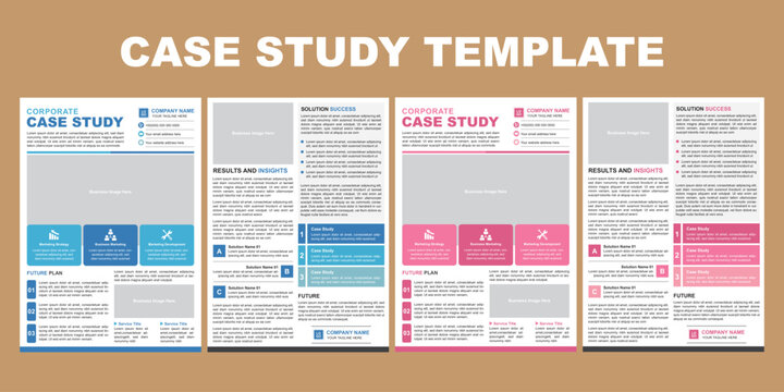 Corporate Case Study Template Design for Your Business