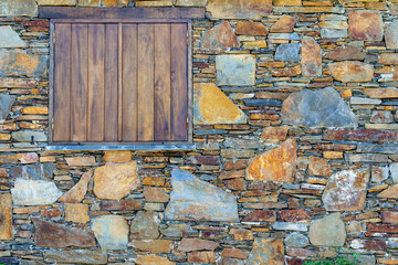 local quarried schist shale house features weathered and textured