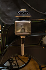 Old carriage lantern in detail.