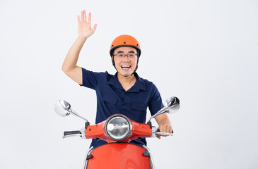 a man wearing a helmet and driving a motorcycle
