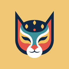 Cat Logo Illustration Vector Design