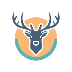 Deer Animal Logo Illustration Vector Design Template