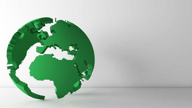 joint efforts to save the world,international work,goals achieved together,3d rendering