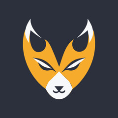Fox Animal Logo Mascot Vector Design Illustration.