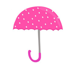 Polka Dot Pink Umbrella