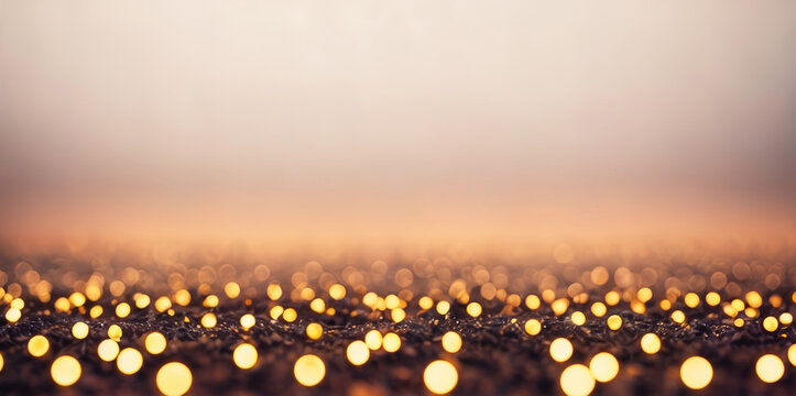 Sparkling holiday abstract background with stars and snowflakes