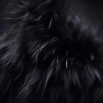 Black long messy hair texture