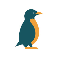 Penguin Birds Logo Illustration Vector Design
