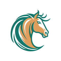 Horse Animal Logo Illustration Vector Design Template