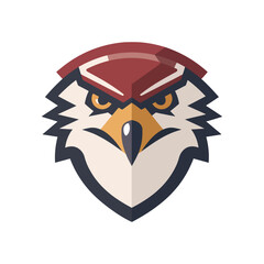 Falcon, Eagle, Hawk Bird Logo Illustration Vector Design