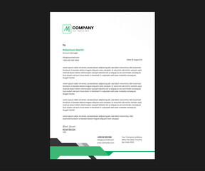 Business letterhead template creative design