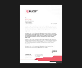 Business letterhead template creative design