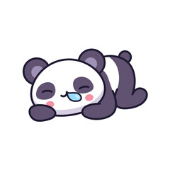 Cute Kawaii Panda Sleep With bubble on Nose