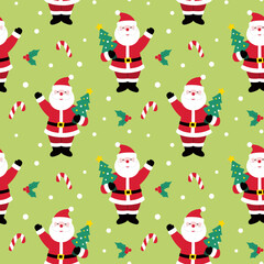 Santa seamless wallpaper background