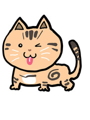 Cartoon cat cute pet 