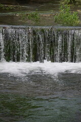 Obraz premium Bachlauf mit kleinem Wasserfall