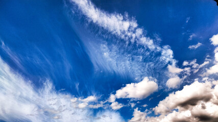 Blue sky with beautiful clouds