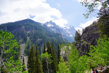 big Snow mountain at Grand Teton National Park in early summer, Wyoming, USA