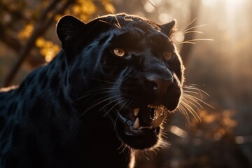 Angry roaring Panther, Generative Ai