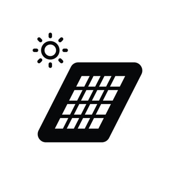 Solar Pannel icon vector stock illustration.