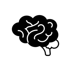 Brain icon in vector. Illustration