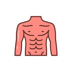 Chest icon in vector. Illustration