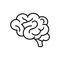 Brain icon in vector. Illustration