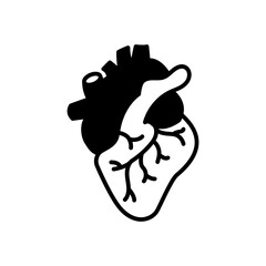 Heart icon in vector. Illustration