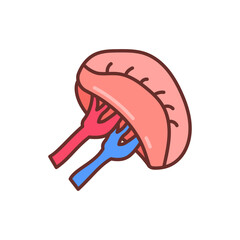 Spleen icon in vector. Illustration