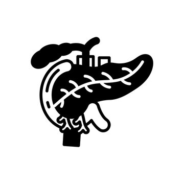 Pancreas icon in vector. Illustration
