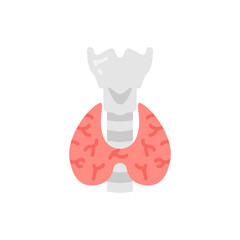 Thyroid icon in vector. Illustration