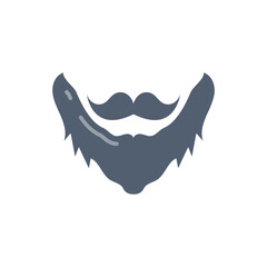 Beard icon in vector. Illustration